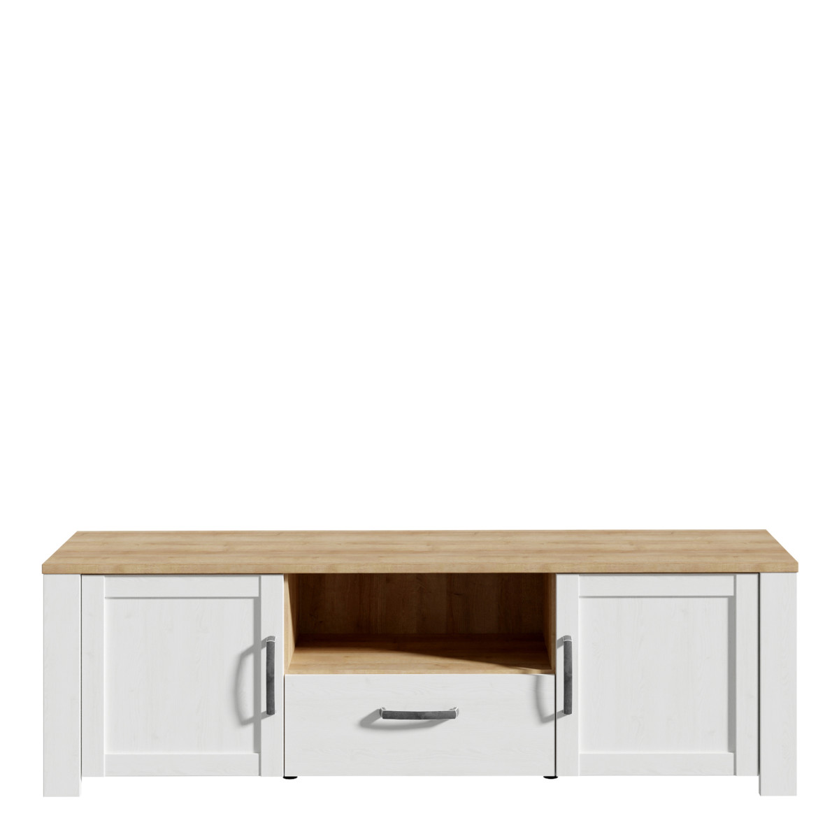 Bohol TV Unit in Riviera Oak and White